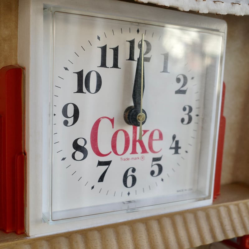 デッドストック 90's Coca Cola コカコーラ 時計 壁掛け 動作OK | Col