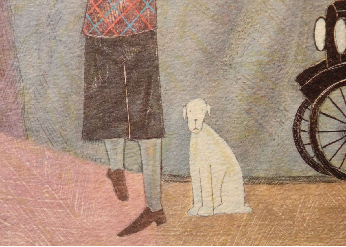 ポーラ・マッカードル シルクスクリーン画 （Family Outing）