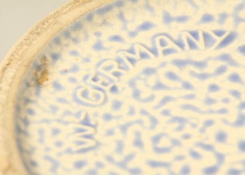 昭和レトロ/W-GERMANY/ドイツ製/花瓶/ツボ/FAT LAVA/BAY KERAMIK