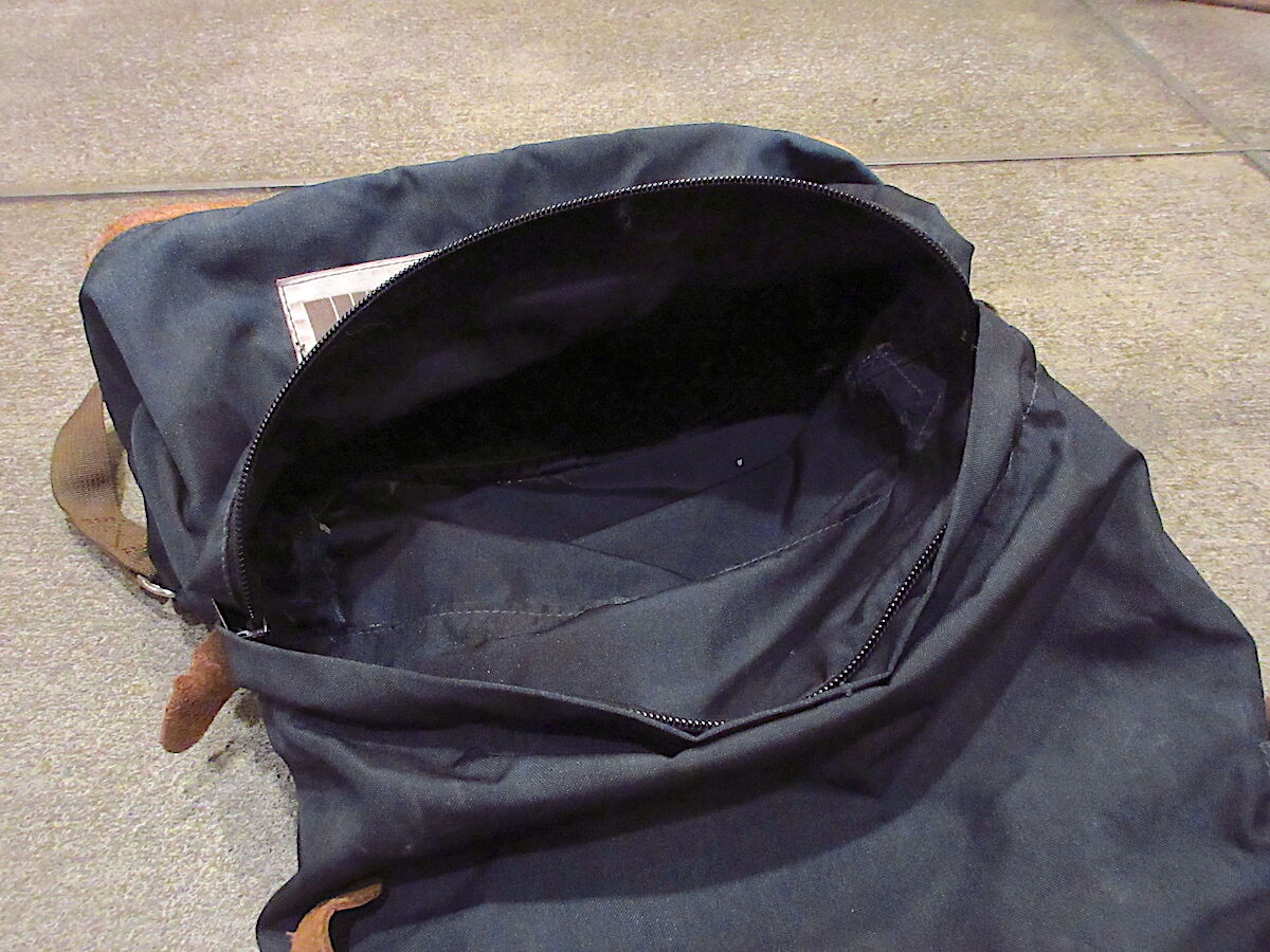 ビンテージ70's○THE NORTH FACE茶タグボトムスウェードナイロンバック