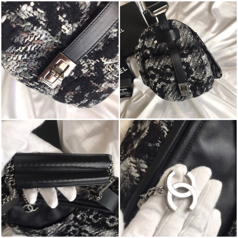シャネル CHANEL カメリア柄 ツイードチェーンバッグ | Advanced Style