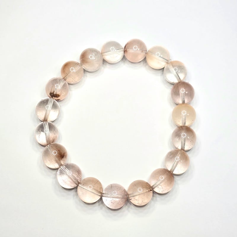 🐥🐉📹【高品質】ピンクサゲニティックインクォーツ10mm台/才能開花