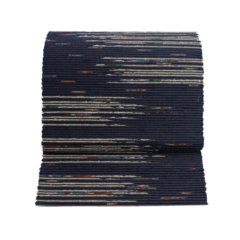 正絹 お仕立て上がり手織り裂き織八寸名古屋帯【圓蔵オリジナル】 509