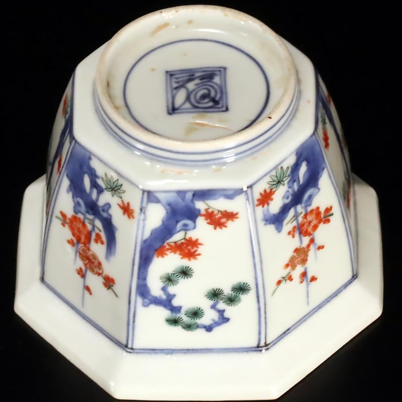 柿右衛門 色絵松竹梅文八角小鉢 五客揃 | LYAN ARTS' Collection on