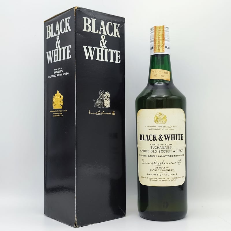 ✨古酒✨Black & White 1980年 スコッチウイスキー 750ml ✨古酒✨