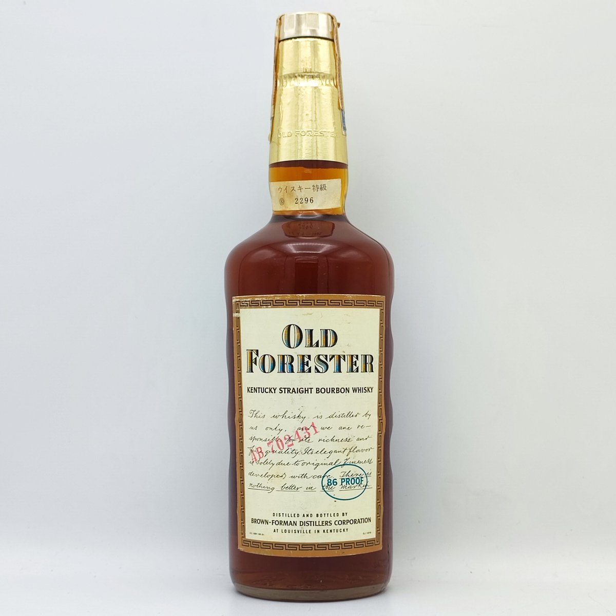 OLD TAYLOR 86 PROOF ストレートバーボンウイスキー