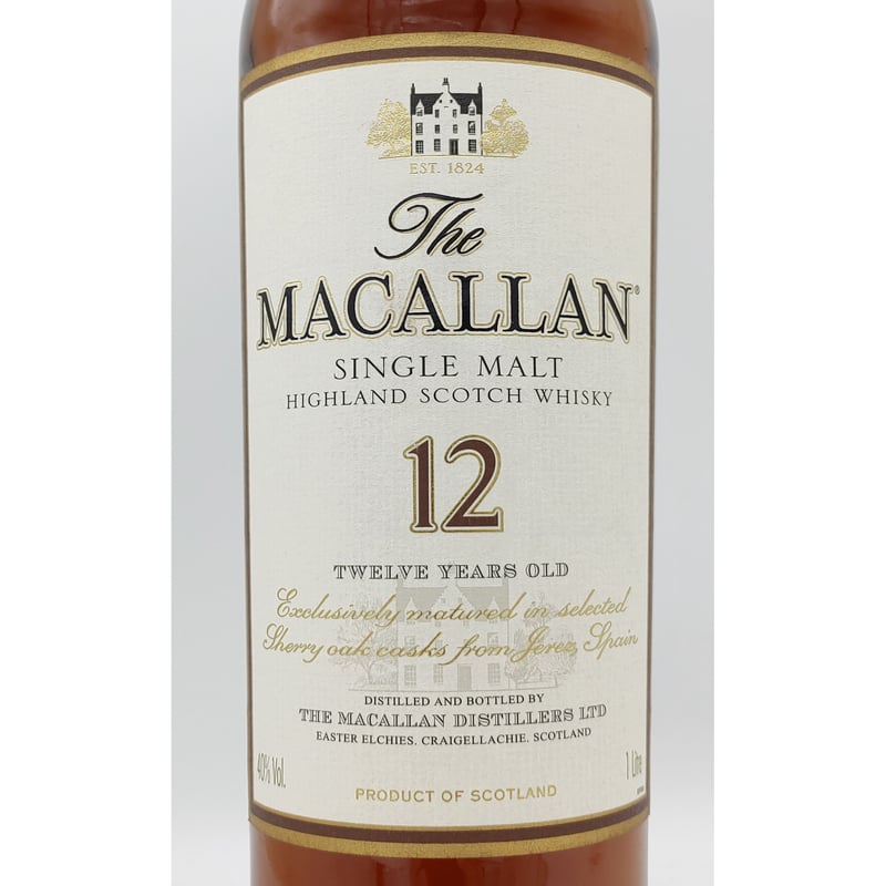 ザ マッカラン 12年 The MACALLAN 12years old SINGLE MAL