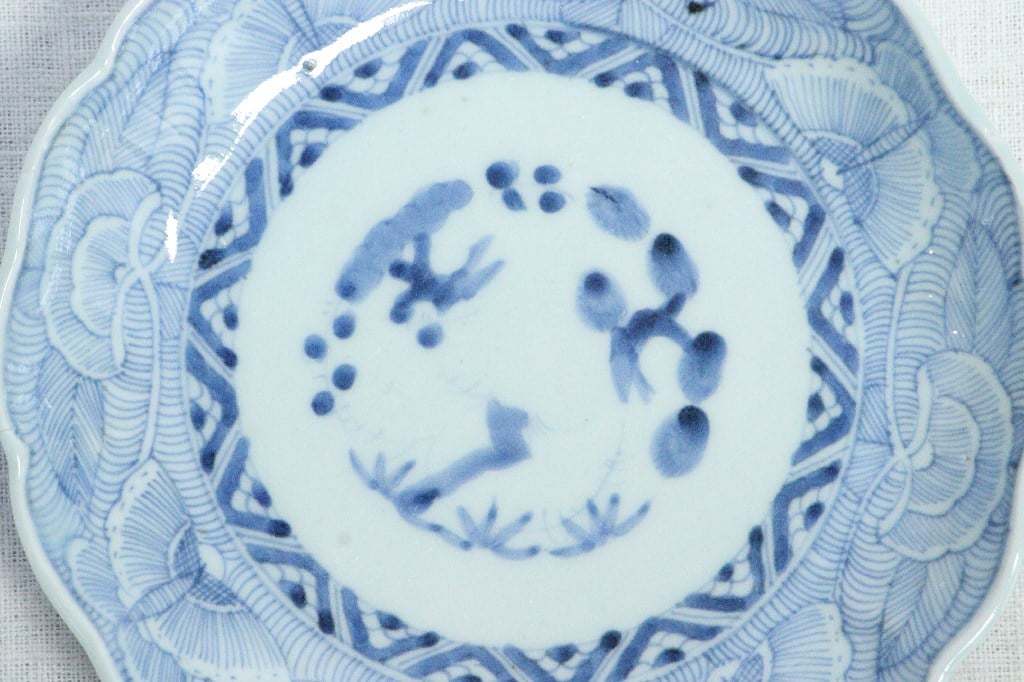 掛分け蝶牡丹紋 小皿 6客 吸坂 染付 豆皿 八寸にも fit=scale-down,w=1200