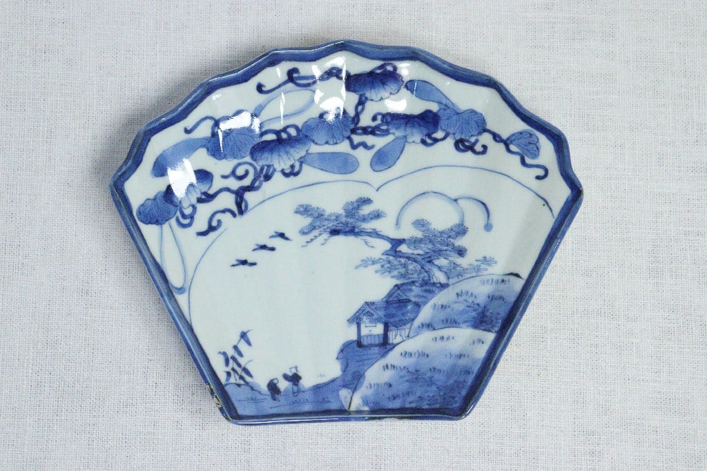 京焼 雲形豆皿 5枚 10cm 江戸中期〜後期 京焼 雲形豆