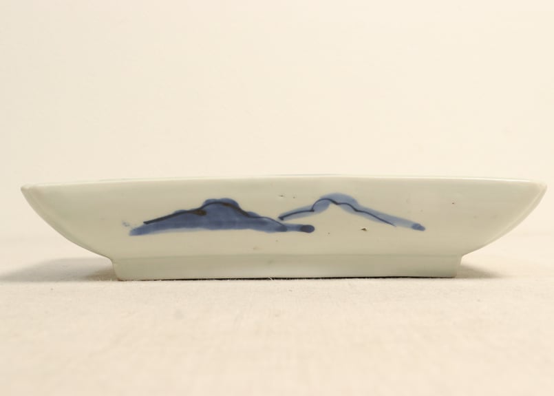 江戸幕末染付山水図長皿 | 吉祥寺PukuPuku