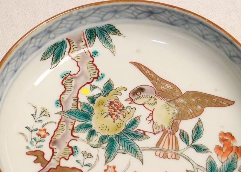 なます皿 5枚 金彩 松竹梅 色絵付 鶴亀 なます皿 5枚