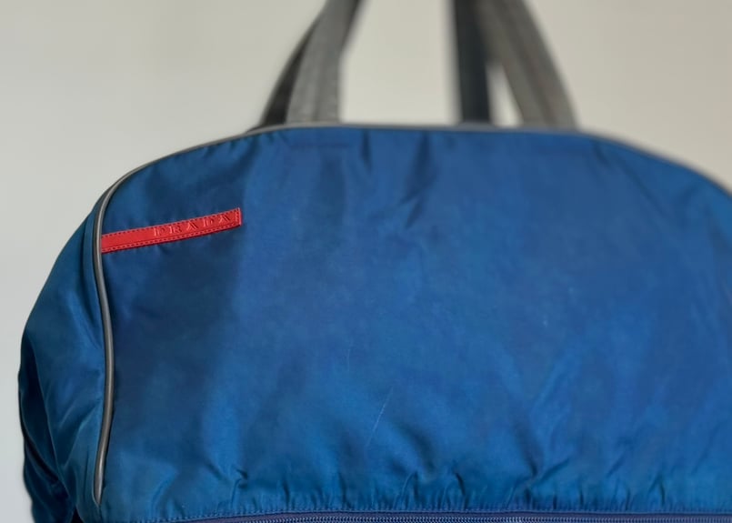 90-00s prada sports nylon bag blue | weekend tokyo