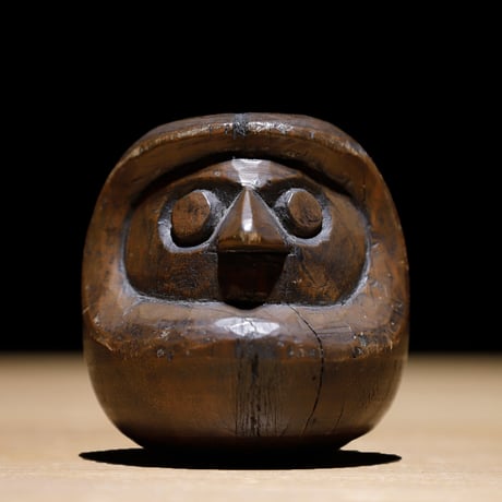 極希少 大正時代(1920年頃)◇相州だるま(達磨/ダルマ) 張り子型 木製木