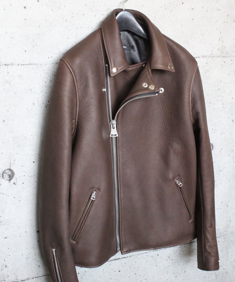 受注生産】セミオーダー/ディアスキン/Wライダース/ダークブラウン