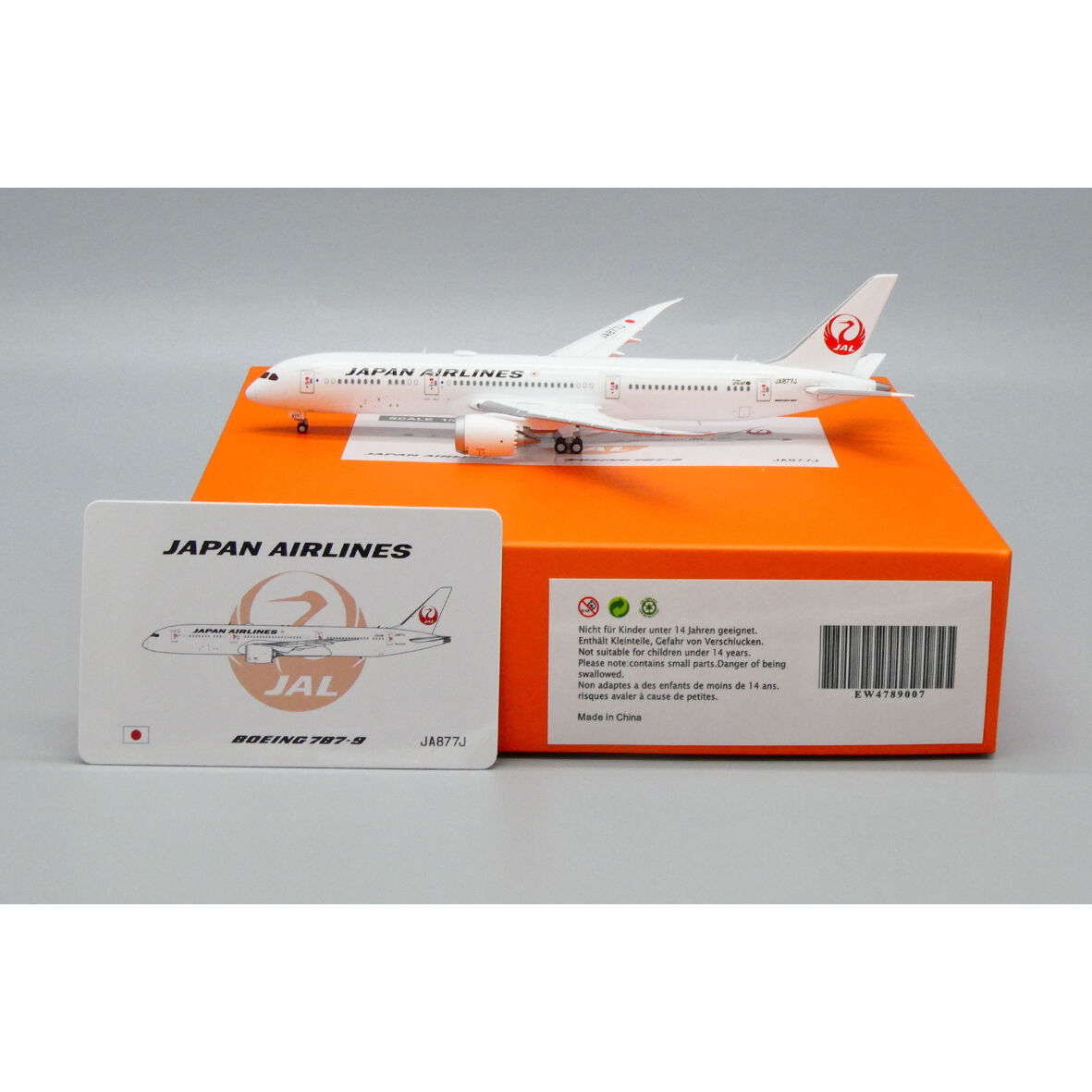 航空機・ヘリコプター 1/400 JC wings JAL 787-9 JA877J 航空機