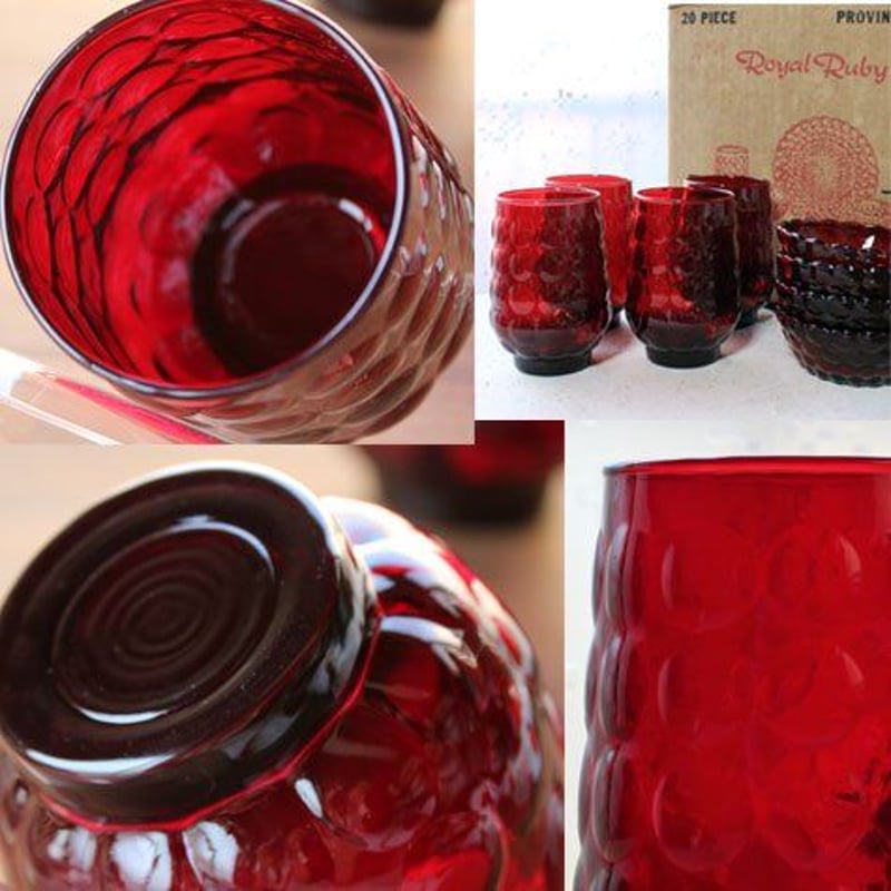 アンカーホッキング バブル ロイヤルルビー 6ozタンブラー（Fire-King