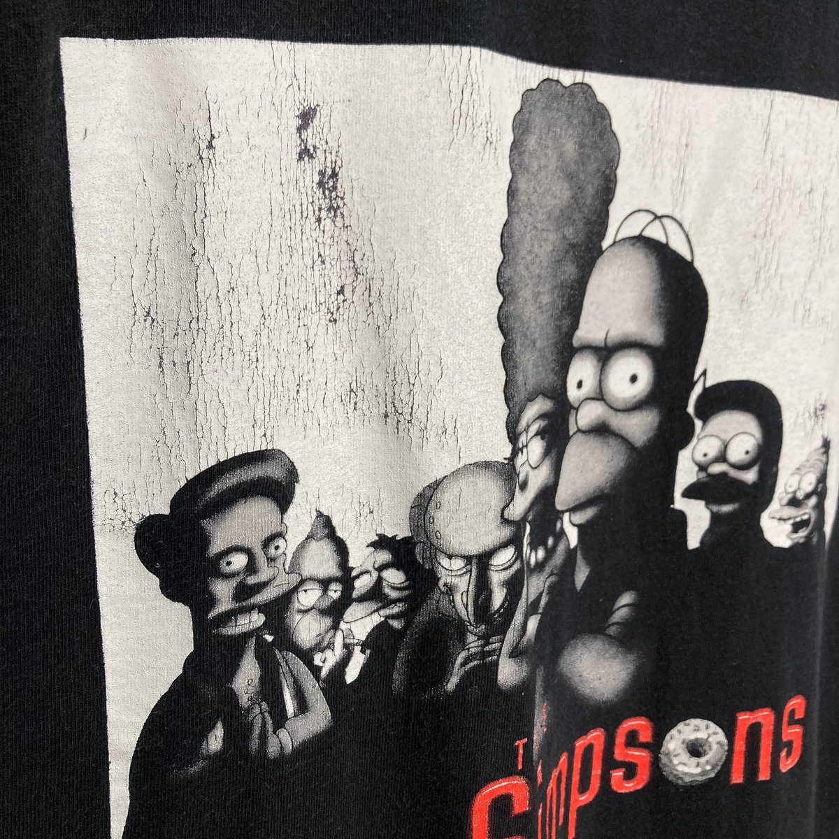 2001s THE Simpsons/THE Sopranos parody T-SHIRT