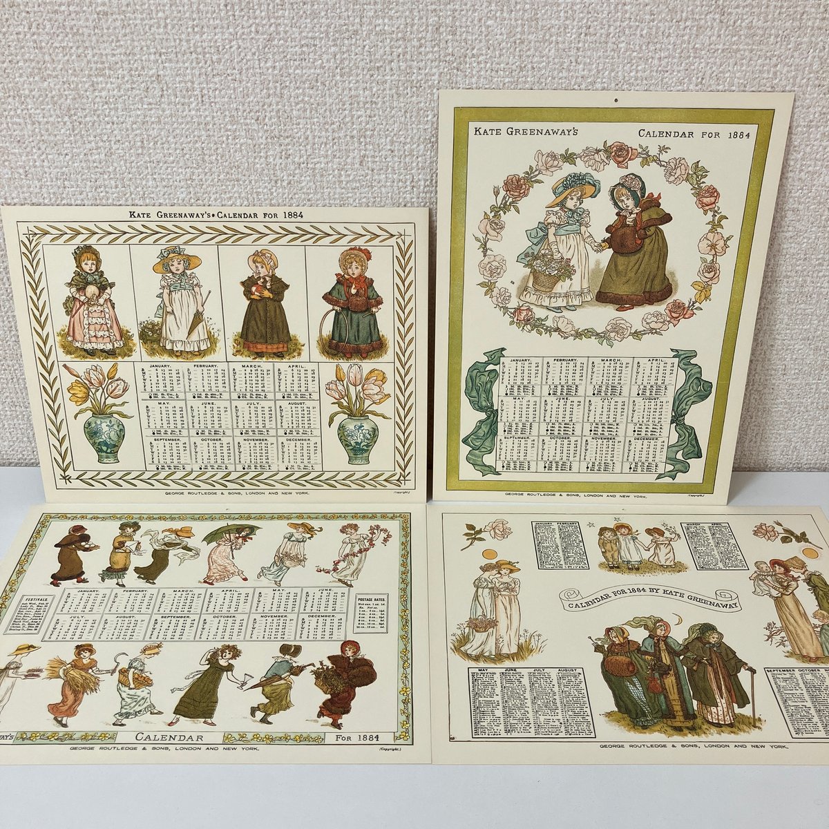 1885年に出版された ケイト・グリーナウェイの 多色版画で製作された