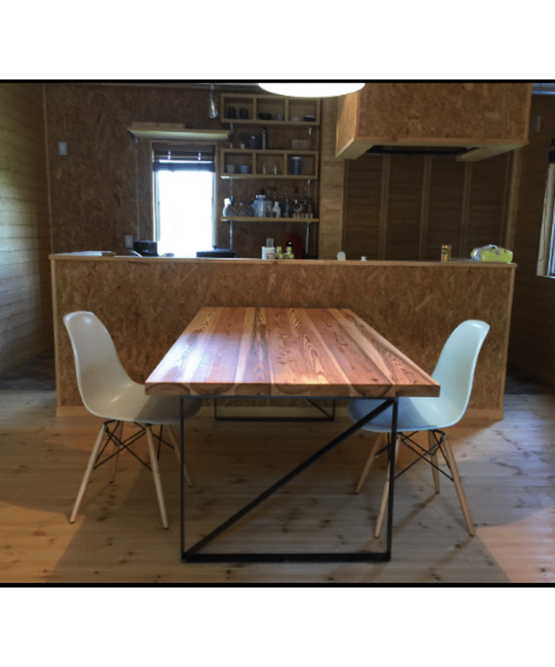 THE TABLE 杉天板 FBアイアン脚 | BROOK online store