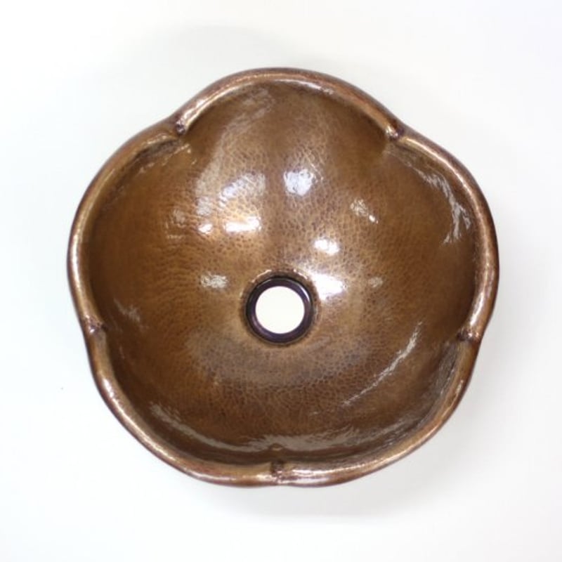 受注制作品 銅の手洗器 梅形 | 鎌倉清雅堂