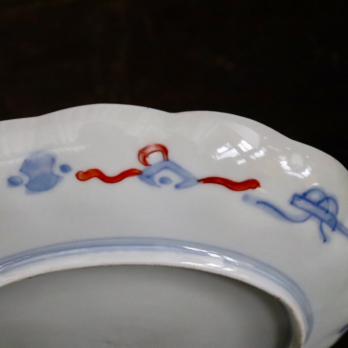 111 セール 扇 色絵 金彩 皿 鶴 桜 伊万里 有田 九谷 鍋島 【公式通販】