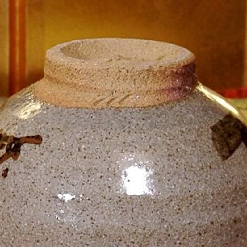 唐津焼 汲古窯 峰松義人 作 雪月花・茶人花押 茶碗 共箱 無傷 保証