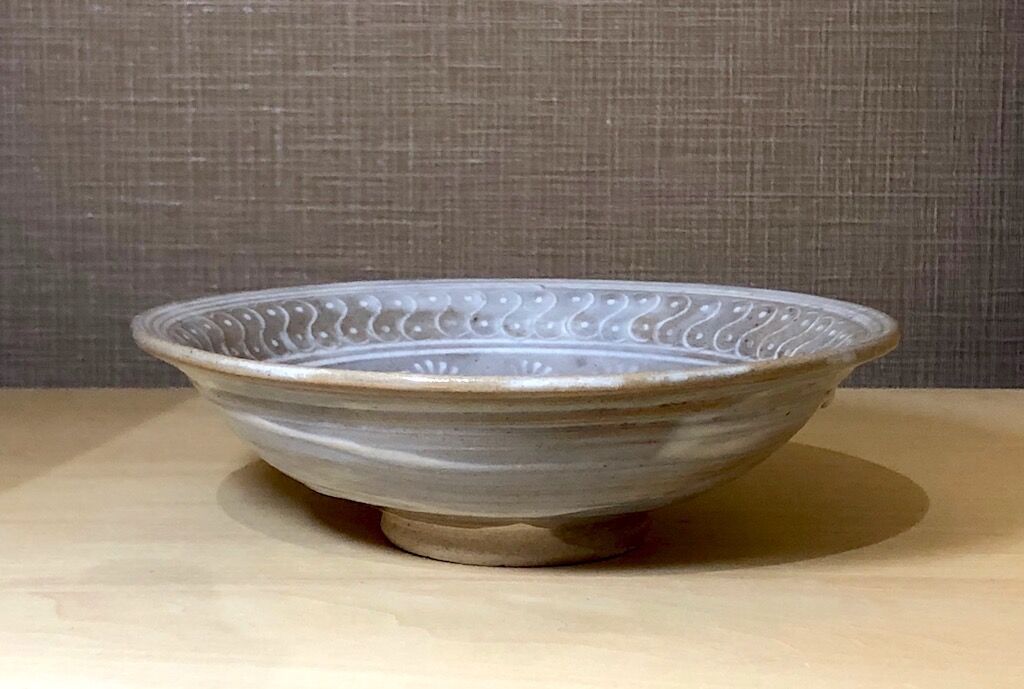 常滑焼 井上素三作 平三島茶碗 陶印 無傷保証 箱無 古物。 | STORES