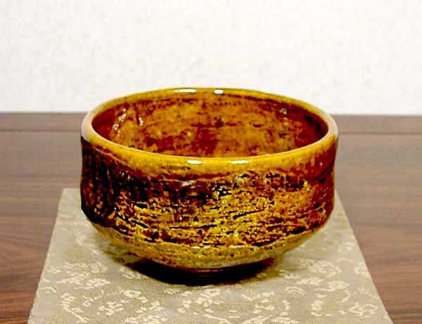 大樋焼飴釉茶碗共箱