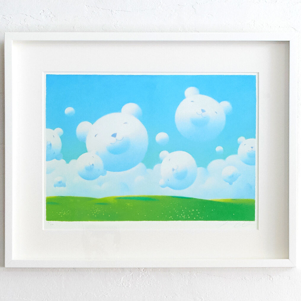 真作】版画渡辺宏ジクレーいつも二人でJPC部門賞受賞名品T57