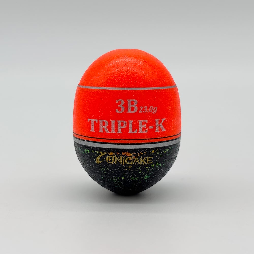 YG302G 鬼掛ふかせウキ 桐材 「国見工房 TRIPLE-K-W」 オレンジ | 鬼掛