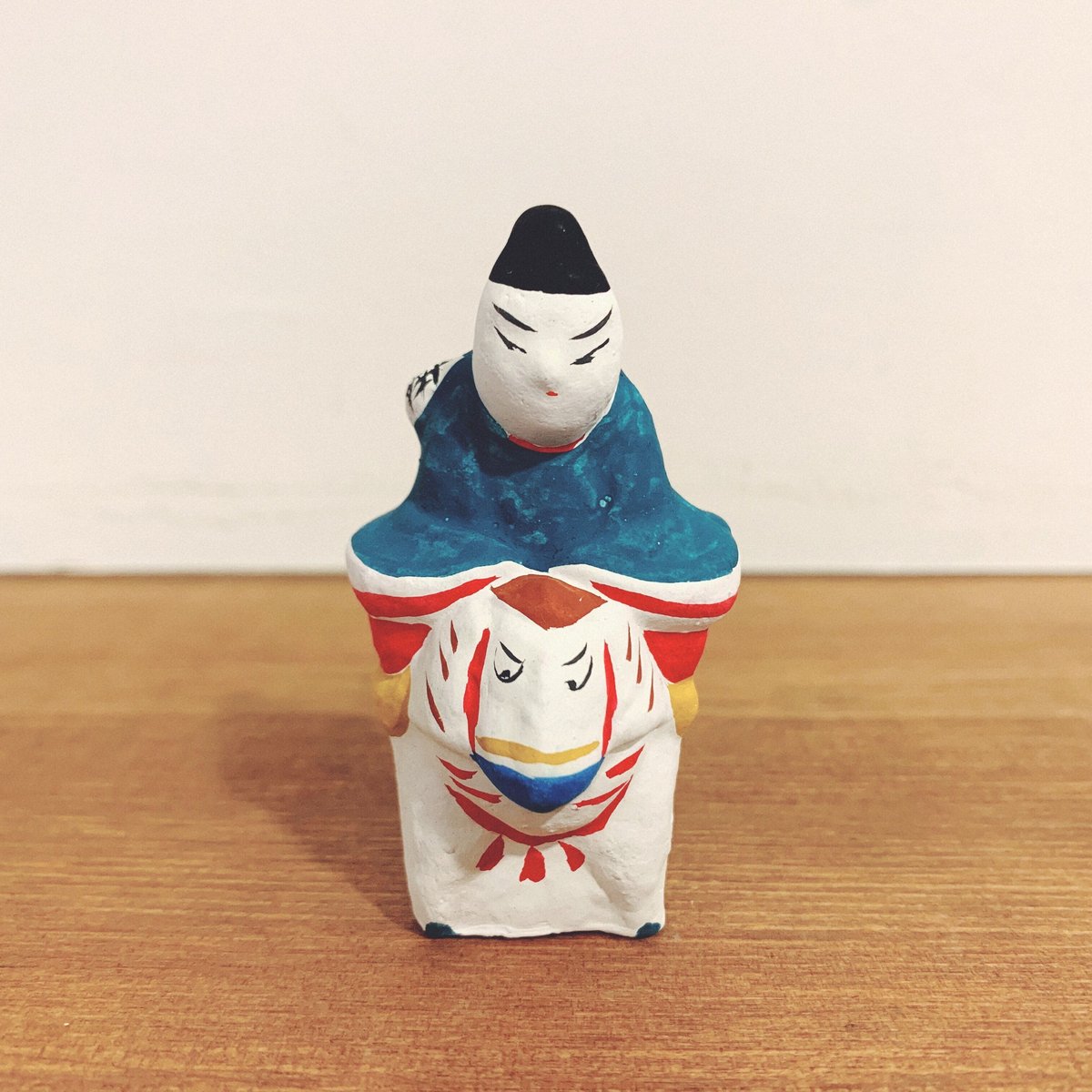 希少 中野土人形 奈良久雄 福助 希少 一点物 干支◇信州中野 土雛