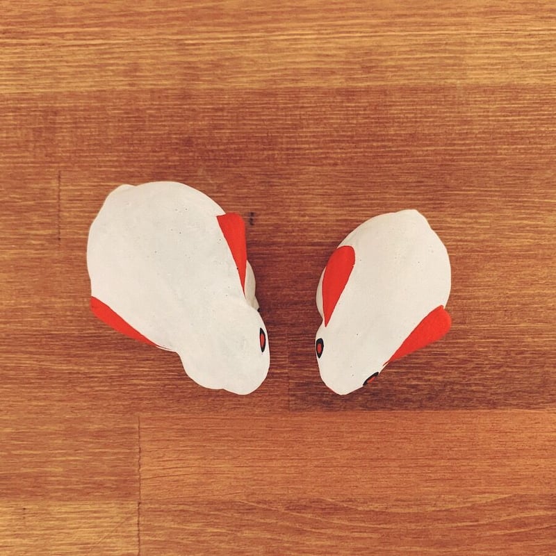 奈良県・大和出雲人形『うさぎ・小』 | 象々の郷土玩具