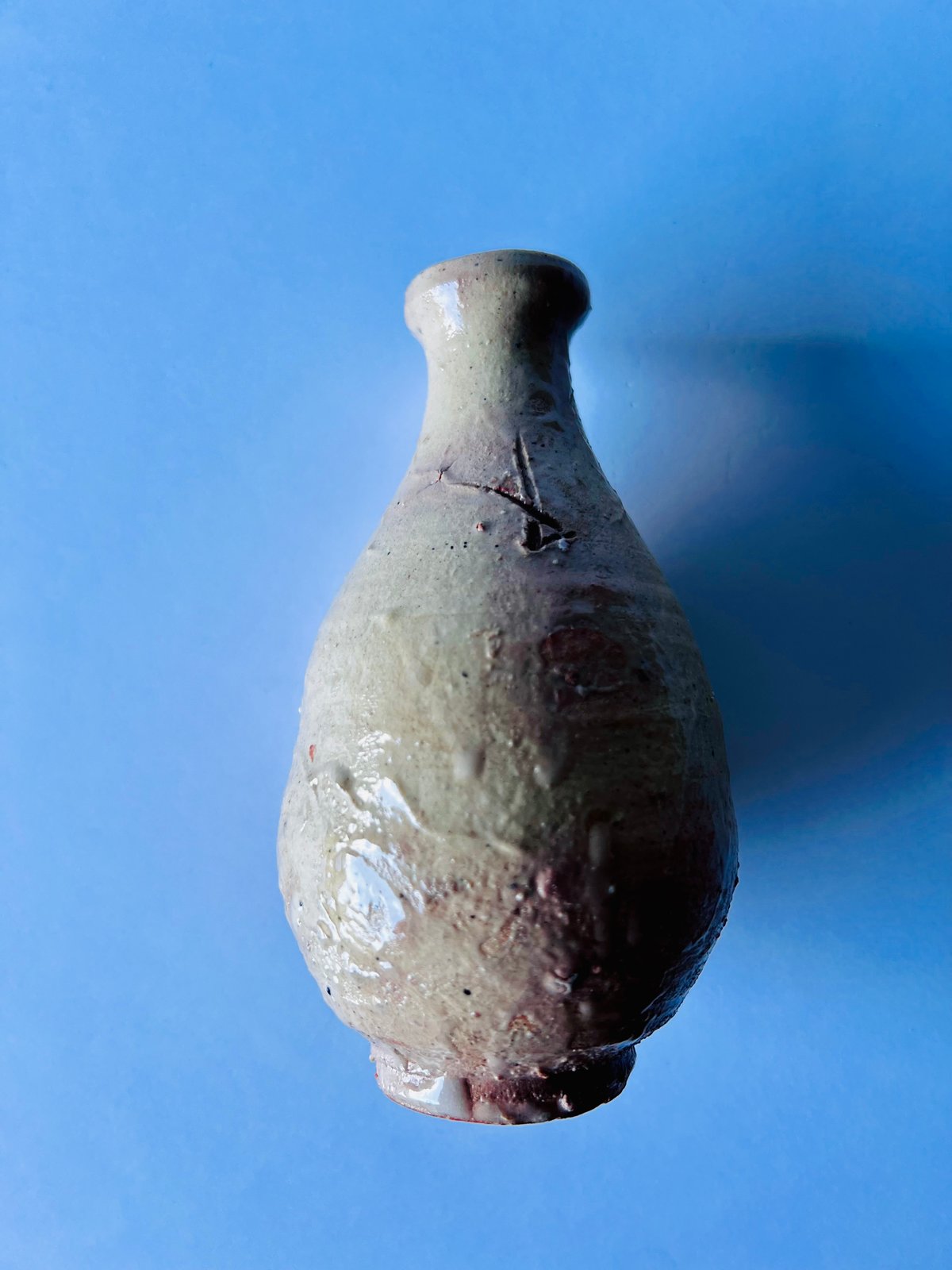 T−7 辻村史朗 井戸徳利 T-7 Shiro Tsujimura Well Tokkuri