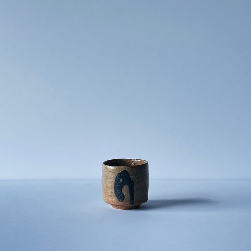 T−18 辻村史朗 唐津ぐい呑 共箱付 Shiro Tsujimura Karatsu sak