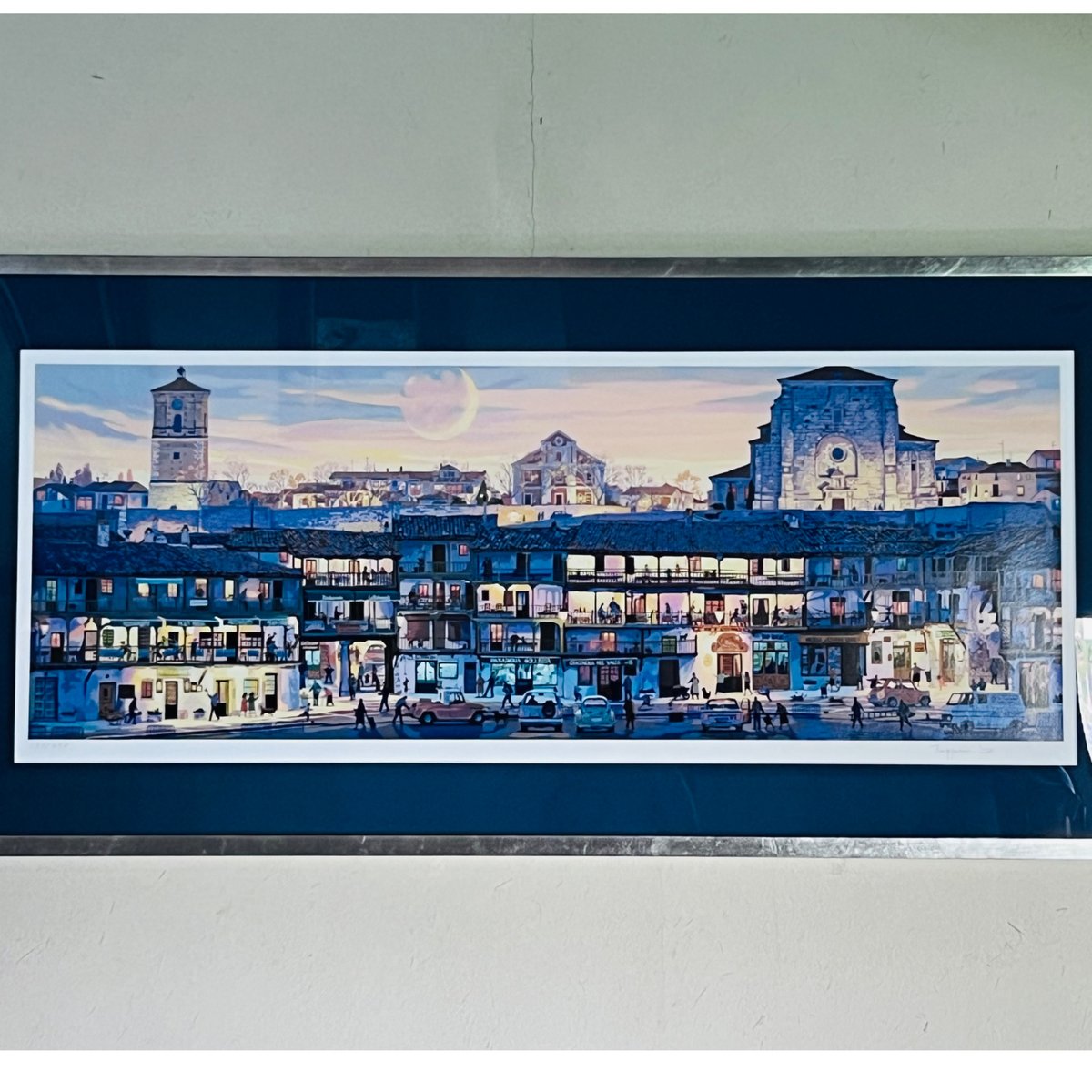 STー1 笹倉鉄平 「マヨール広場」 シルクスクリーン Teppei Sasakura –