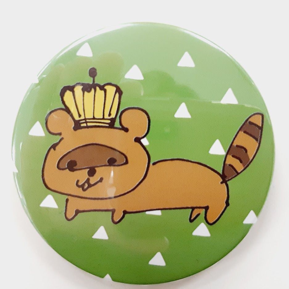 期間限定値下げ価格】 うらたぬき キスマーク 缶バッジ 期間限定値下げ