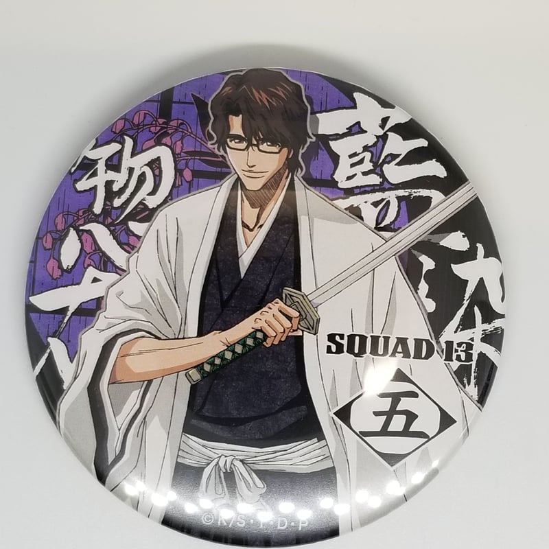 BLEACH 藍染惣右介 缶バッジ BLEACH 藍染惣右介ドでか缶