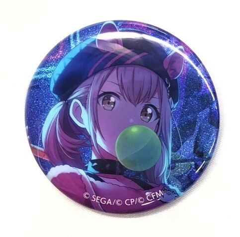 プロセカ グリッター缶バッジ 缶バッジ 24B 小豆沢こはね プロセカ 缶