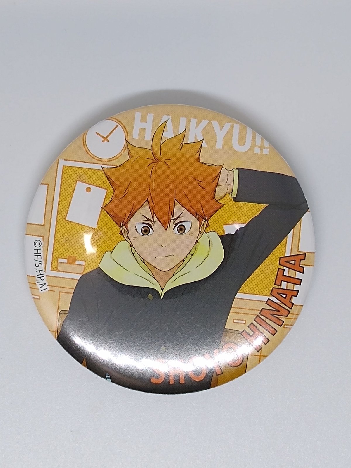 最終値下げ】ハイキュー!! 日向翔陽 和紙風缶バッジ 日向翔陽 65mm缶