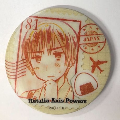 ヘタリア 日本 チェンジング缶バッジ ヘタリアアニメガ限定