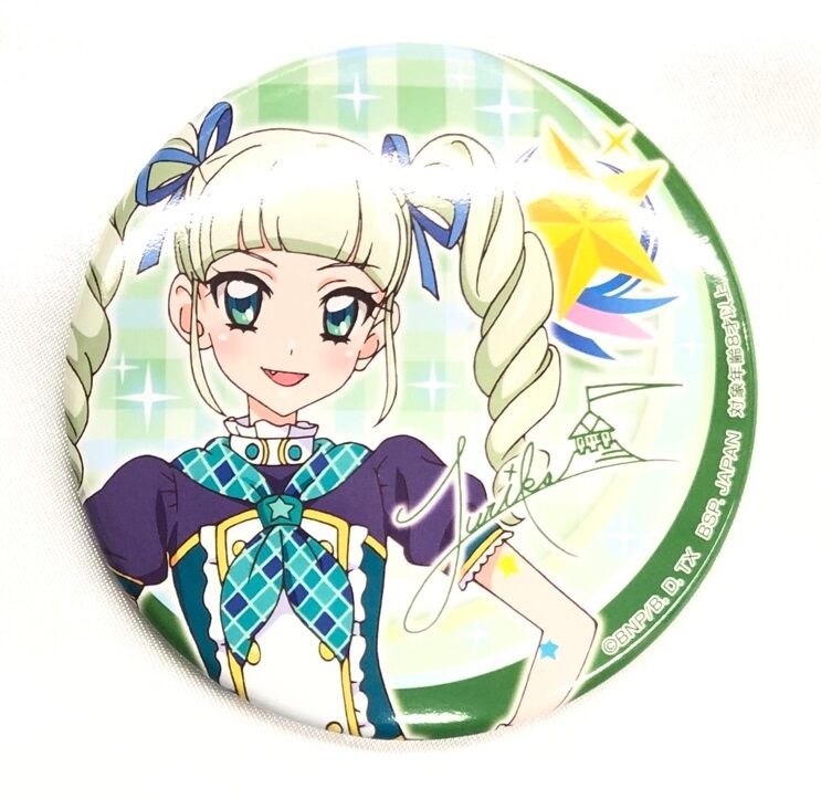 藤堂ユリカ アイカツ バースデー缶バッジ 11月～12月 オフィシャル