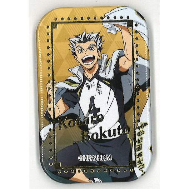 ハイキュー!! 木兎 光太郎 スクエア缶バッジ（横断幕イラスト第1弾