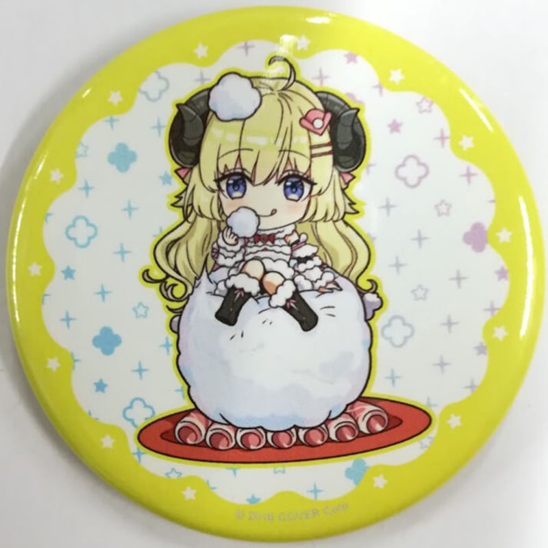 ホロライブ 角巻わため 缶バッジ (ミニキャラ) わためとわたあめ めり