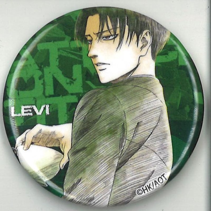 進撃の巨人 希少 リヴァイ wit studio 浅野 原画 缶バッジ 進撃の巨人