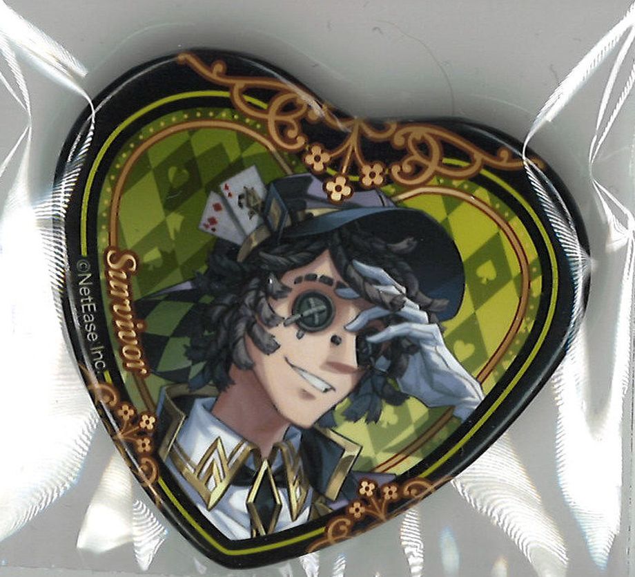 IdentityV 缶バッジ 写真家 ハート スイパラ 第五人格 IdentityⅤ 写真