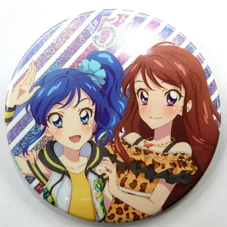 アイカツ バースデー缶バッジ 紫吹蘭 season2 アイカツ バースデー缶