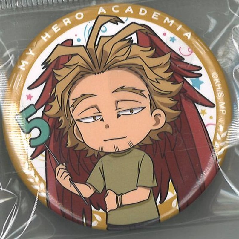 僕のヒーローアカデミア 缶バッジ ホークス （SD・5） | K-BOOKS 秋葉原