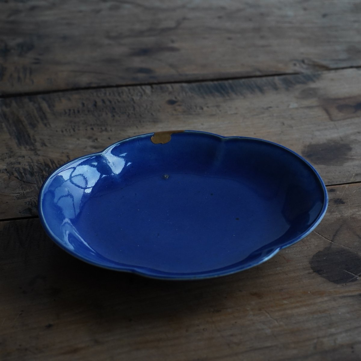 古伊万里瑠璃釉皿 / 江戸時代後期 | tsuchika
