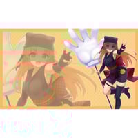 c*k様 カードゲームする後輩 プレイマット c*k様 カードゲームする後輩