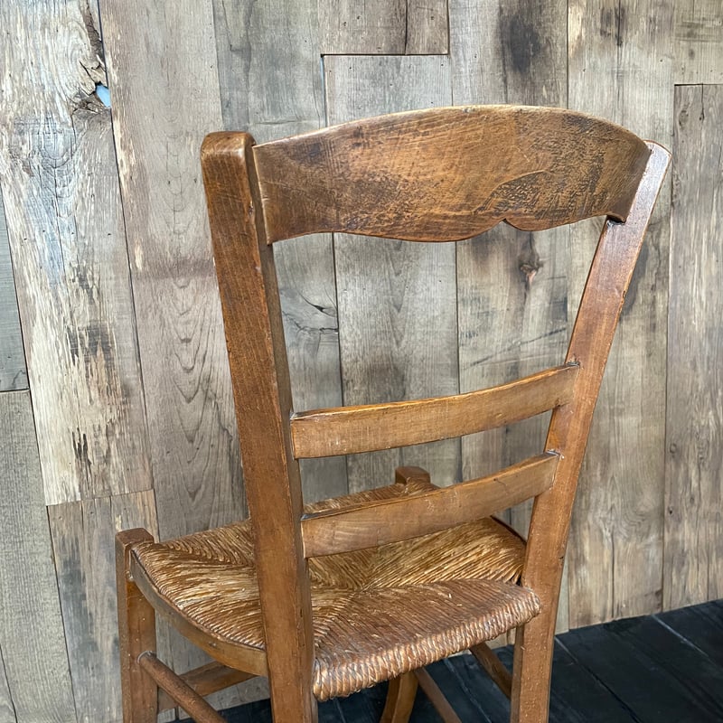 ラッシュシートチェア フランスアンティーク ⑰-2 | OGISHIMA COFFEE